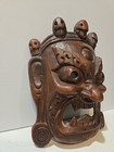 Nepal Tibet Buddhist Carved Wooden Wrathful Mahakhala Mask 9 5 x 7 