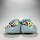 Crocs Fun Lab Disney Frozen Ii Clog Blue Lightweight Slip On Shoes Youth Size 10