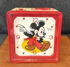 Vintage Disney s Mickey Mouse Bradley Quartz Alarm Clock Am fm Radio  read Desc 