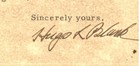 Us Supreme Court Justice Hugo L  Black Signed Letter