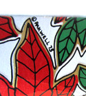 Vintage Poinsettia Empty Christmas Gift Box Department Store Tie Sock Signed