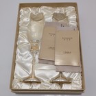 Noshman Luxury Crystal Champagne Flutes Rhinestone Bow Wedding Toasting Glasses