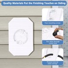 Yosoo Health Gear 2 Pack Vinyl Siding Mounting Blocks For 1 2 Inch Lap White