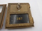 2 Vintage P O Mailbox Doors Brass 5-1 2x6-1 2 National Corbin
