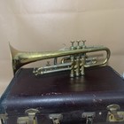 Vintage Evette   Schaeffer American Cornet With Vincent Mt Vernon Mouthpiece