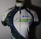 Cycling Hincapie Blue White Short Sleeve 1 2 Zip Cycling Jersey Size M