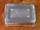 Early Russian Silver Niello Snuff Box 1818 Moscow Assay Master Mikhail Karpinsky