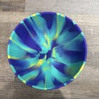 Magic Spoon 6  Silicone Cereal Bowl Bunny Cobalt Blue Aqua Yellow Swirl No Spoon