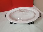 Corning Ware L-32 Casual Elegance Oval White Casserole Dish W glass Lid Holder