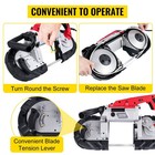 Portable Band Saw  110v Removable Alloy Steel Base Cordless Band Saw  5 Inch Cut