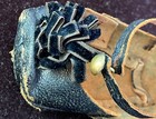 Antique 19th C  French Leather Doll Shoes Hand Made  Xx363