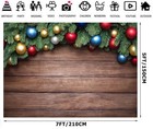 7x5ft Christmas Photography Backdrops Christmas Wood Wall Backdrop Xmas Rusti   