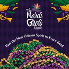 The Mardi Gras Krewe Red Mardi Gras Beads     33 Inch 10mm 12 Necklaces