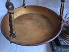 Rare Antique Bronze Dual Scales Of Justice With Marble Footed Base