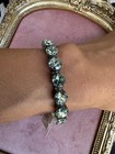 Sorrelli Riveting Romance Cuff Antique Silver Mint Green Swarovski Bracelet  162