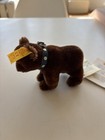 Vintage Steiff Brownie Teddy Bear Mohair Button In Ear Yellow Tag Germany