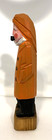 Vtg Hand Carved Wood Nautical Folk Art Captain Maritime W pipe Figurine 8  X 2 