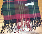 Tartan Plaid Classic Luxurious Soft Cashmere Feel Winter Scarf  12 X 68 Unisex