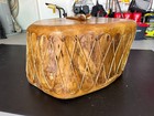 Authentic Pecky Cypress Native American Ceremonial Powwow Drum 17 H X 37 L X 32w
