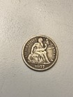 Love Token 1877 Seated Liberty Dime - See Description