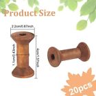 20pcs Antique Wooden Empty Spools 1 57 Empty Thread Spools Wooden Ribbon Spool