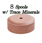 8 Pack Salt Trace Mineral Lick Spool Wheels Rabbit Guinea Pig Hamster Chinchilla
