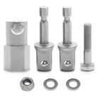 Full Stainless Steel Top Wind Trailer Jack Crank Handle Cordless Drill 