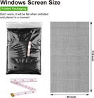 Window Screen Mesh 48x118 Pet Proof Durable Fiberglass Roll Black For Door Patio