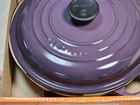 Le Creuset Cast Iron Braiser 26cm 2 25qt Cassis Purple Shallow Casserole W box