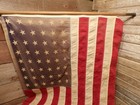 Vintage 48 Star Antique Old American Flag Usa Size 32 X 58 Inches
