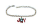 Women Gold Metal Chain Boot Bracelet Anklet Shoe Bow Joy Charm Christmas Jewelry