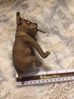 1900   s Antique English Bulldog Hard Stuffed felt  Smoking  Cigar  Glass Eyes 