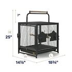 Prevue Pet Products Travel Carrier For Birds Black