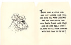 Vintage Christmas Card   merry Christmas To A Sweet Little Girl   Gibson  Unused