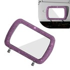 Bling Car Sun Visor Mirror  6 6  X 4 92  Rhinestone Fashion 1 Pc Pink