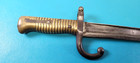 French Model 1866 Chassepot Rifle Sword Bayonet Yataghan Chatterault C  1879