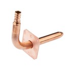 Efield 20 Pcs 6-inch 1 2  Pex Crimp Fittings Copper Stub Out Elbow Wall Flange