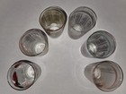     lot Of 6  Kentucky Derby Frosted Glass Horse Race Mint Julep Churchill Downs
