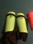 3 Kids Youth Sports Shin Guards Size M Umbro L Adidas Neon Yellow Soccer Lot