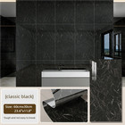20 40pcs Black Marble Peel And Stick Waterproof Wall Panels Ssticker For Bedroom