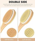 2 Shower Brush With Soft And Stiff Bristles Dual-sided Long Handle Back Scrubber