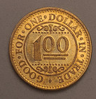 Vintage Speedy Clean Car Wash Metal Token - Good For One Dollar In Trade