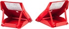 Ad4664  Steel Safety Wheel Chock  Foldable Tire Stop  Red  1 Pair  10 52 X 8 48