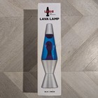 The Original Lava Lamp 14 5  Purple Lava Blue Liquid Silver Base Model 2118 