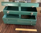Vtg Park Metal Tool Box  Top Tray   2 Drawers Mechanic machinist Model P22 Usa