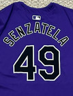Senzatela Size 48  49 2024 Colorado Rockies Game Used Jersey Issued Purple Mlb