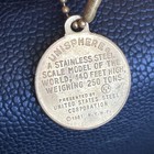 New York Ny World s Fair Unisphere Key Chain  1964-1965 Us Steel Vtg Bead Chain