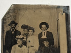 Antique 19th Century Tintype Photograph Victorian Family Portrait Coal Run Pa