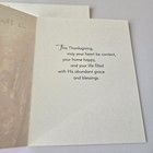 Vintage Thanksgiving Card Hallmark Autumn Leaves A Thanksgiving Blessing