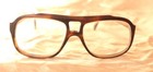 Vintage Aviator Eyeglasses sunglasses Frame Brown Plastic Glasses Retro 70s     